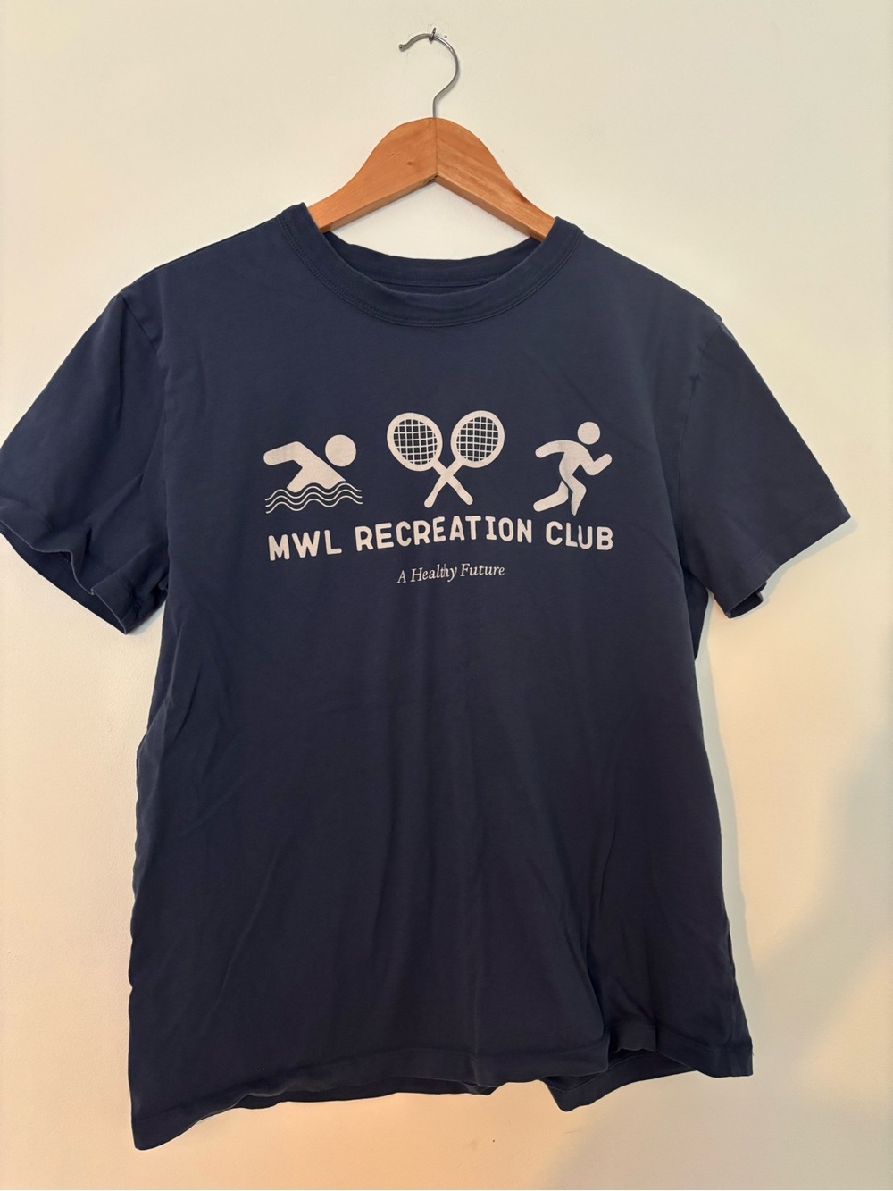 Madewell Navy Short-Sleeve Retro Recreation Club Tee